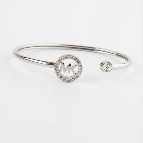 Michael Kors Jewelry - MK flex fit Braclet with Signature Statement LOGO/Silver